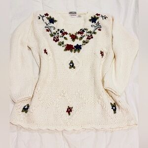 Absolutely gorgeous VINTAGE Bobbie Brooks Sweater hand knit